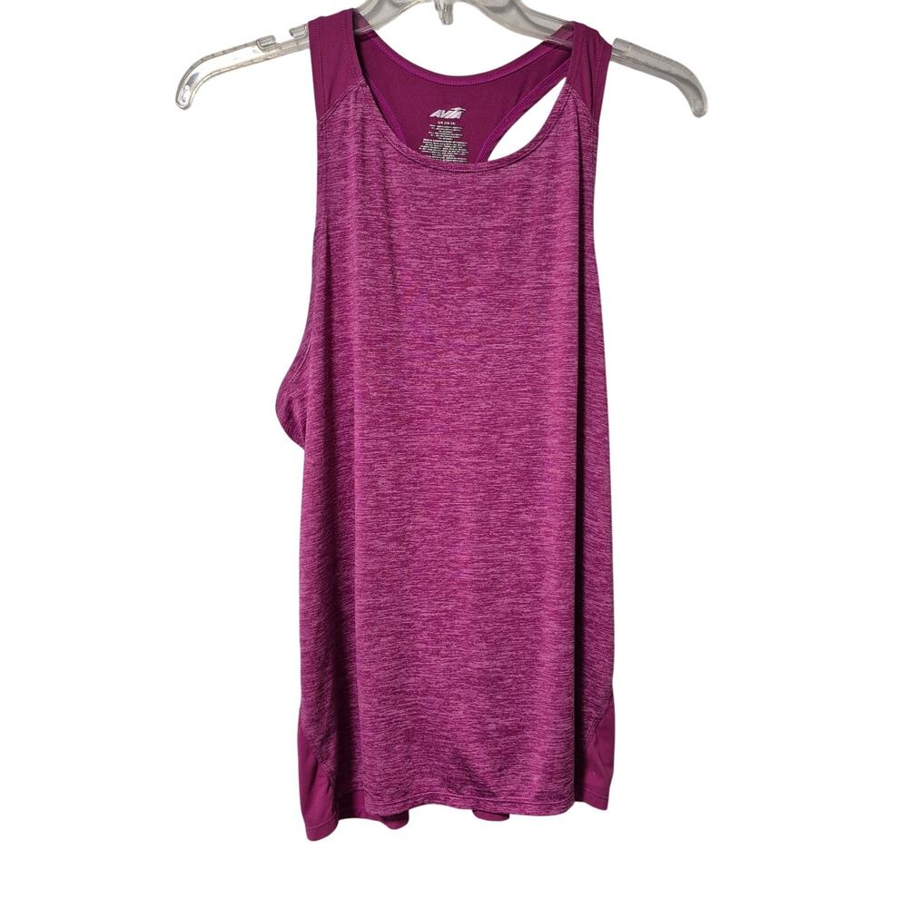 Avia Womens Large Purple Tank Top T-back Round Neckline